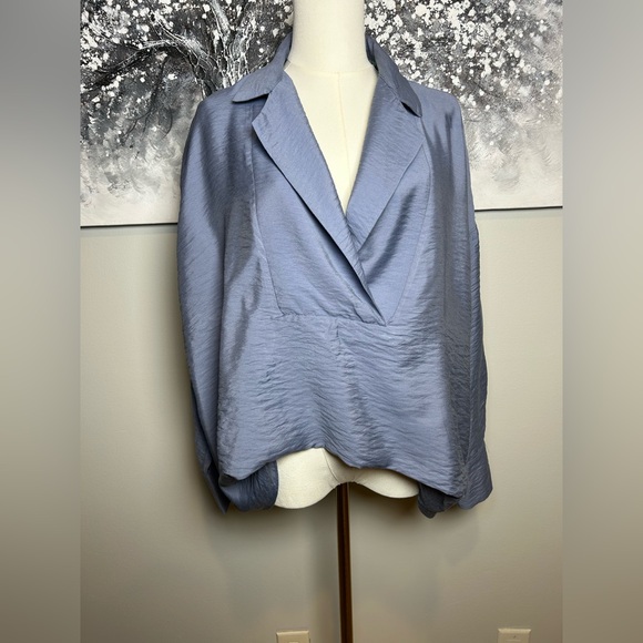 Anthropologie The Dylan long sleeve wide placket blouse boho dusty size S NWT - Picture 2 of 16